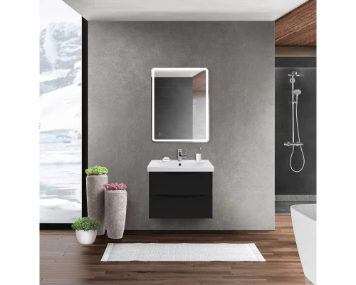 Тумба Nero Lucido 56,4 см BelBagno Marino MARINO-CER-600-2C-SO-NL-P