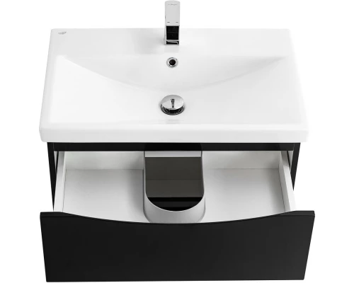 Тумба Nero Lucido 66,4 см BelBagno Marino MARINO-CER-700-2C-SO-NL-P