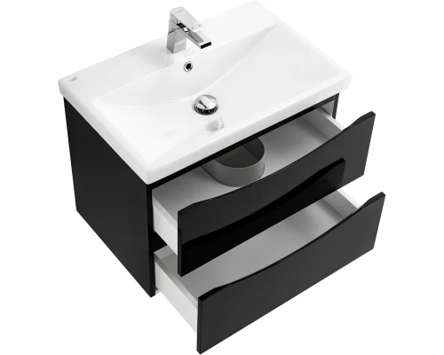 Тумба Nero Lucido 66,4 см BelBagno Marino MARINO-CER-700-2C-SO-NL-P