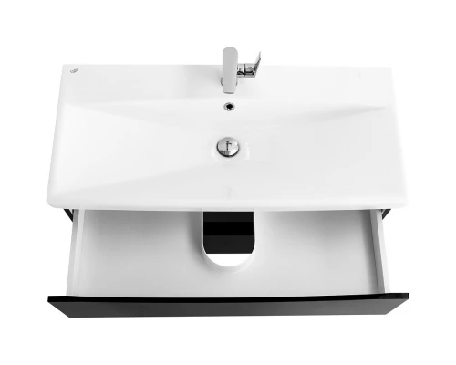 Тумба Nero Lucido 76,2 см BelBagno Marino MARINO-CER-800-2C-SO-NL-P