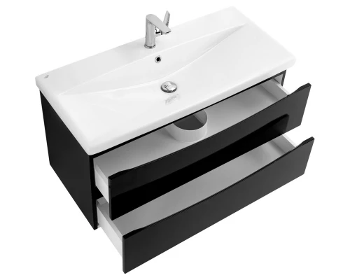 Тумба Nero Lucido 76,2 см BelBagno Marino MARINO-CER-800-2C-SO-NL-P