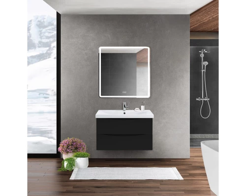 Тумба Nero Lucido 76,2 см BelBagno Marino MARINO-CER-800-2C-SO-NL-P