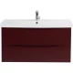 Тумба Bordo Lucido 86,8 см BelBagno Marino MARINO-CER-900-2C-SO-BRDL-P