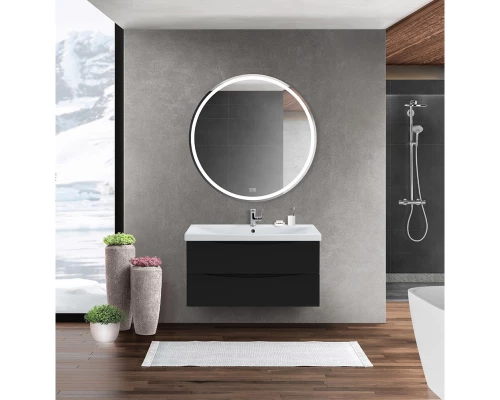 Тумба Nero Lucido 96,4 см BelBagno Marino MARINO-CER-1000-2C-SO-NL-P