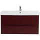 Тумба Bordo Lucido 96,4 см BelBagno Marino MARINO-CER-1000-2C-SO-BRDL-P