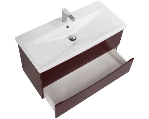 Тумба Bordo Lucido 96,4 см BelBagno Marino MARINO-CER-1000-2C-SO-BRDL-P