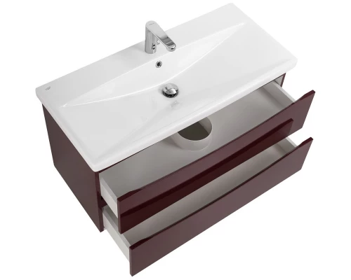 Тумба Bordo Lucido 96,4 см BelBagno Marino MARINO-CER-1000-2C-SO-BRDL-P