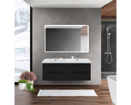 Тумба Nero Lucido 117,2 см BelBagno Marino MARINO-CER-1200-4C-SO-2-NL-P
