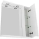 Зеркальный шкаф 70x75 см Bianco Lucido BelBagno Marino MARINO-SPC-700/750-1A-BL-P-R