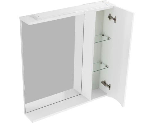 Зеркальный шкаф 70x75 см Bianco Lucido BelBagno Marino MARINO-SPC-700/750-1A-BL-P-R