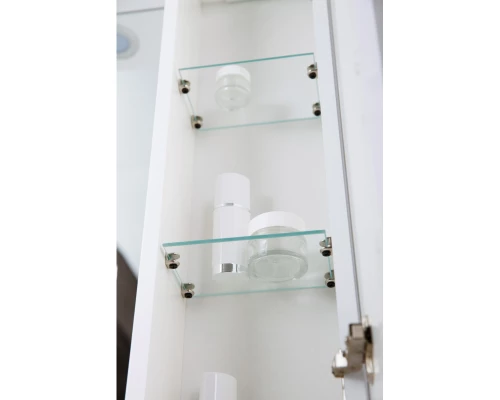 Зеркальный шкаф 70x75 см Bianco Lucido BelBagno Marino MARINO-SPC-700/750-1A-BL-P-R