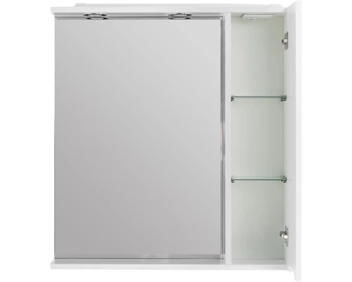 Зеркальный шкаф 70x75 см Bianco Lucido BelBagno Marino MARINO-SPC-700/750-1A-BL-P-R