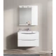 Зеркальный шкаф 80x75 см Bianco Lucido BelBagno Marino MARINO-SPC-800/750-1A-BL-P-R