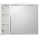 Зеркальный шкаф 90x75 см Bianco Lucido BelBagno Marino MARINO-SPC-900/750-1A-BL-P-L