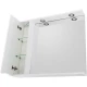 Зеркальный шкаф 90x75 см Bianco Lucido BelBagno Marino MARINO-SPC-900/750-1A-BL-P-L