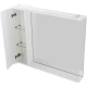 Зеркальный шкаф 90x75 см Bianco Lucido BelBagno Marino MARINO-SPC-900/750-1A-BL-P-L