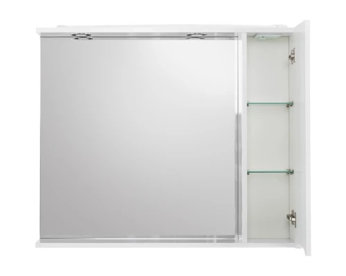 Зеркальный шкаф 90x75 см Bianco Lucido BelBagno Marino MARINO-SPC-900/750-1A-BL-P-R