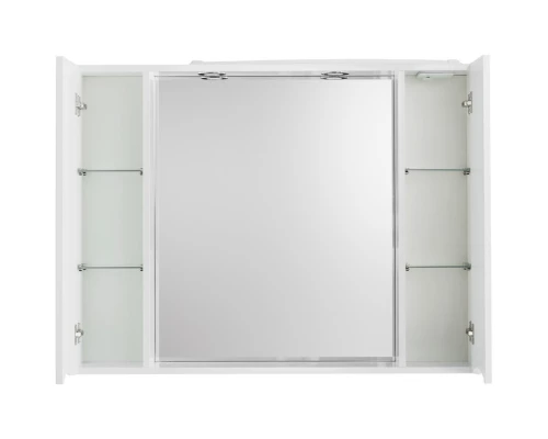 Зеркальный шкаф 100x75 см Bianco Lucido BelBagno Marino MARINO-SPC-1000/750-2A-BL-P