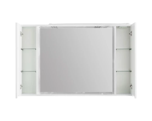 Зеркальный шкаф 120x75 см Bianco Lucido BelBagno Marino MARINO-SPC-1200/750-2A-BL-P