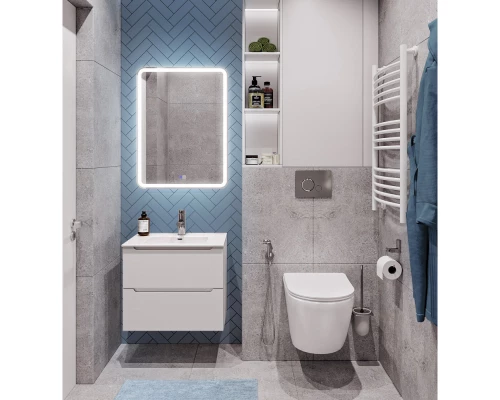 Тумба Bianco Lucido 59,6 см BelBagno Etna ETNA-600-2C-SO-BL-P