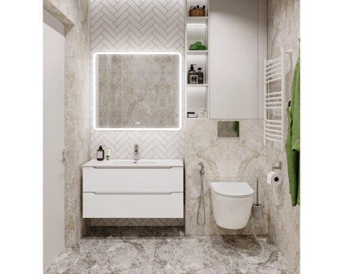 Тумба Bianco Lucido 99,6 см BelBagno Etna ETNA-1000-2C-SO-BL-P