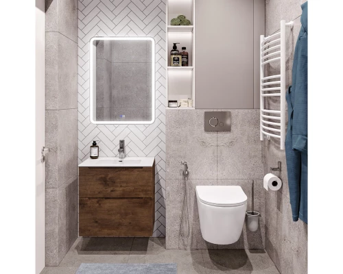 Тумба Rovere Moro 69,6 см BelBagno Etna ETNA-H60-700-2C-SO-RW-P