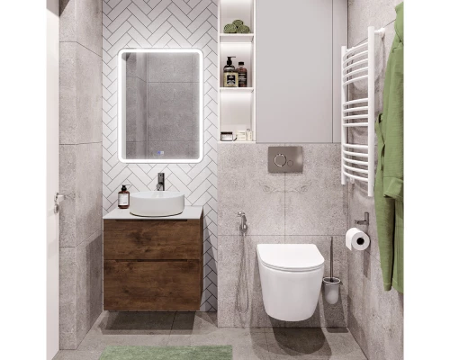 Тумба Rovere Moro 69,6 см BelBagno Etna ETNA-H60-700-2C-SO-RW-P