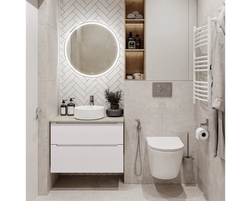 Тумба Bianco Lucido 89,6 см BelBagno Etna ETNA-H60-900-2C-SO-BL-P