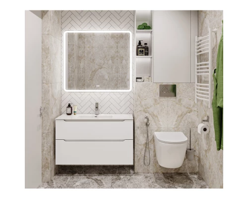 Тумба Bianco Lucido 99,6 см BelBagno Etna ETNA-H60-1000-2C-SO-BL-P