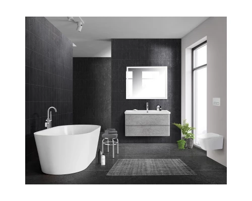 Тумба Cemento Verona Grigio 99,6 см BelBagno Albano ALBANO-1000-2C-SO-CVG