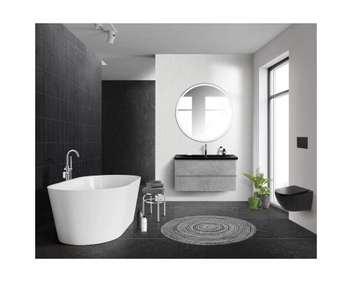 Тумба Cemento Verona Grigio 99,6 см BelBagno Albano ALBANO-1000-2C-SO-CVG