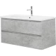 Тумба Cemento Verona Grigio 102 см BelBagno Albano ALBANO-CER-1050-2C-SO-CVG