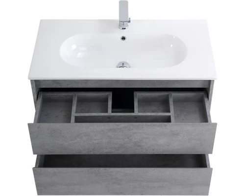 Тумба Cemento Grigio 80 см BelBagno Kraft KRAFT-800-2C-SO-CG