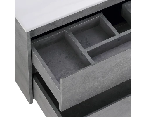 Тумба Cemento Grigio 80 см BelBagno Kraft KRAFT-800-2C-SO-CG