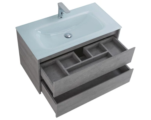 Тумба Cemento Grigio 80 см BelBagno Kraft KRAFT-800-2C-SO-CG