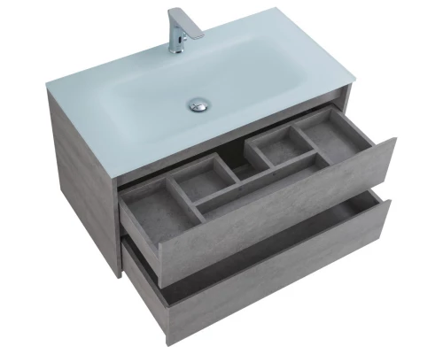 Тумба Cemento Grigio 80 см BelBagno Kraft KRAFT-800-2C-SO-CG