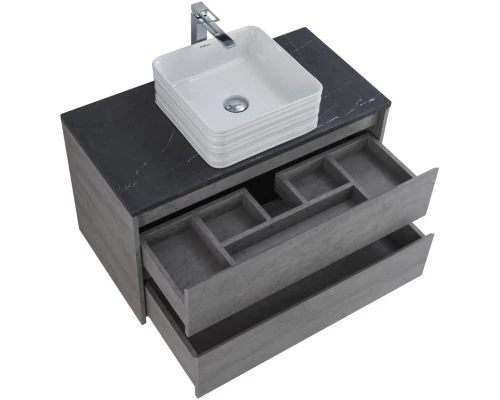 Тумба Cemento Grigio 80 см BelBagno Kraft KRAFT-800-2C-SO-CG