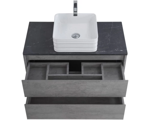 Тумба Cemento Grigio 80 см BelBagno Kraft KRAFT-800-2C-SO-CG