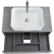 Тумба Cemento Grigio 80 см BelBagno Kraft KRAFT-800-1C-SO-CG