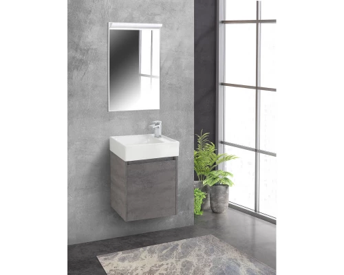 Тумба Cemento Grigio 49,4 см BelBagno Kraft KRAFT MINI-500/260-1A-SO-CG-R