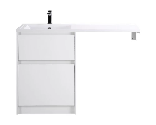 Тумба с раковиной Bianco Opaco 120,3 см BelBagno Kraft KRAFT-LVD-580/1200-2C-PIA-BO + BB1200/480-LV-MR-L