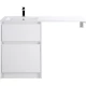 Тумба с раковиной Bianco Opaco 120,3 см BelBagno Kraft KRAFT-LVD-580/1200-2C-PIA-BO + BB1200/480-LV-MR-L