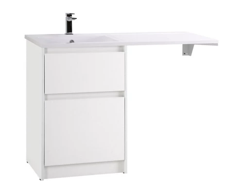 Тумба с раковиной Bianco Opaco 120,3 см BelBagno Kraft KRAFT-LVD-580/1200-2C-PIA-BO + BB1200/480-LV-MR-L