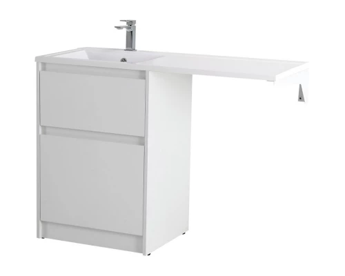 Тумба с раковиной Bianco Opaco 120,3 см BelBagno Kraft KRAFT-LVD-580/1200-2C-PIA-BO + BB1200/480-LV-MR-L