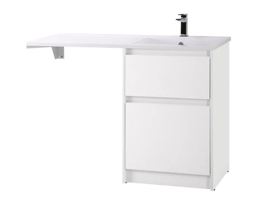 Тумба с раковиной Bianco Opaco 120,3 см BelBagno Kraft KRAFT-LVD-580/1200-2C-PIA-BO + BB1200/480-LV-MR-R