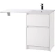 Тумба с раковиной Bianco Opaco 120,3 см BelBagno Kraft KRAFT-LVD-580/1200-2C-PIA-BO + BB1200/480-LV-MR-R