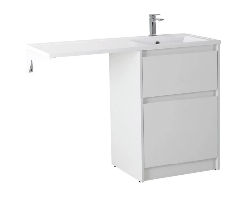 Тумба с раковиной Bianco Opaco 120,3 см BelBagno Kraft KRAFT-LVD-580/1200-2C-PIA-BO + BB1200/480-LV-MR-R