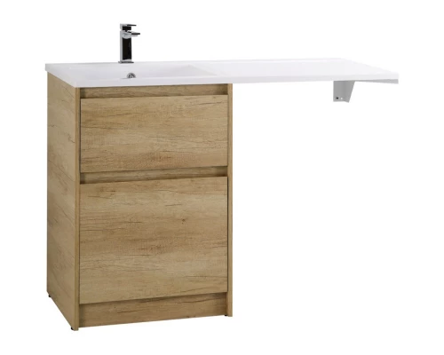 Тумба с раковиной Rovere Nebrasca Nature 120,3 см BelBagno Kraft KRAFT-LVD-580/1200-2C-PIA-RNN + BB1200/480-LV-MR-L