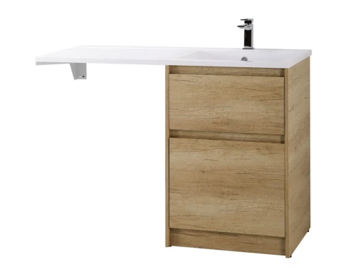 Тумба с раковиной Rovere Nebrasca Nature 120,3 см BelBagno Kraft KRAFT-LVD-580/1200-2C-PIA-RNN + BB1200/480-LV-MR-R