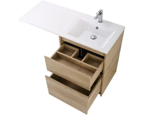 Тумба с раковиной Rovere Nebrasca Nature 120,3 см BelBagno Kraft KRAFT-LVD-580/1200-2C-PIA-RNN + BB1200/480-LV-MR-R